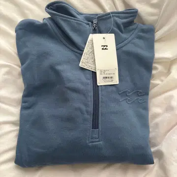 BILLABONG 하프 지퍼 맨투맨 블루 M 사이즈