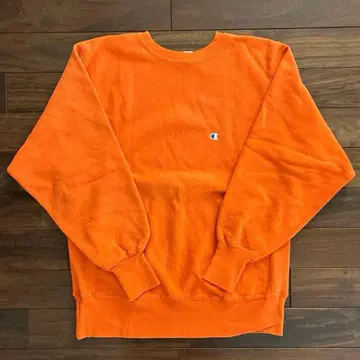 Champion 챔피온 리버스 위브 90s USA제 오렌지