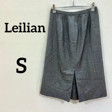 Leilian 타이트 스커트 울 그레이 무릎 기장 여성용 S 상당