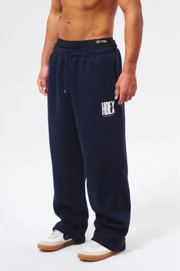 HDEX Crack Printed Sweat pants Navy L