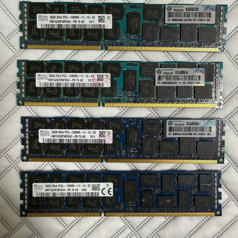 SK하이닉스 서버램 DDR3 64GB (16GBx4) ecc reg 12800