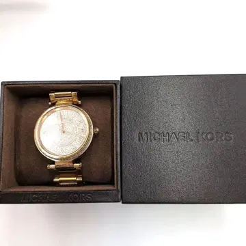 MICHAEL KORS 손목시계 골드 크리스탈 다이얼