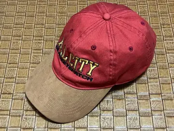 블랙 아이패치 로고&ALL CITY 자수 야구 모자 / 빨간색 계열