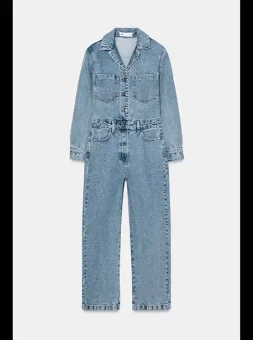 [ 새상품 ] ZARA 롱 데님 점프수트