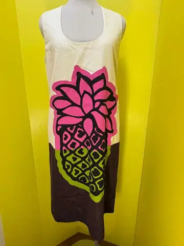 MOSCHINO CHEAP AND CHIC 파인애플 패턴 슬리브리스