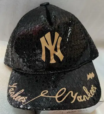 레어 New York Yankees 야구 모자 블랙 새상품 천연 가죽