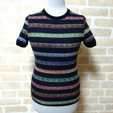 Jean Paul GAULTIER 로고 보더 반팔 T셔츠