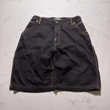 00s FUBU 배기 데님 반바지 와이드 Y2K