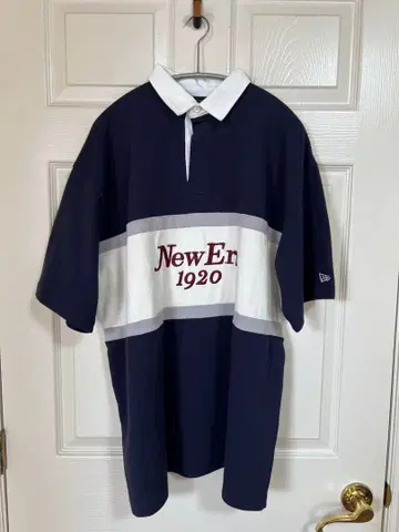 New Era 1920 라거 셔츠 피케 셔츠 네이비