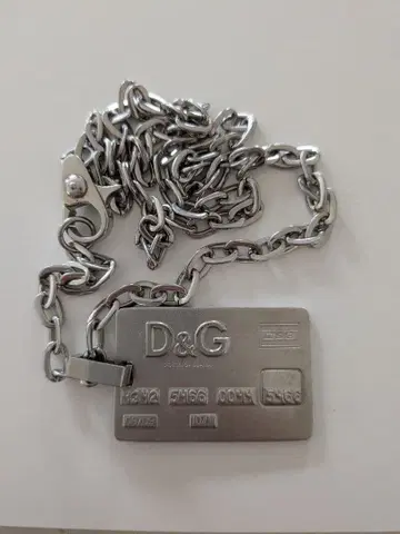D&G 돌체&가바나 신용카드형 목걸이