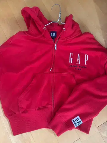 GAP 집업 후드티 레드 XXS