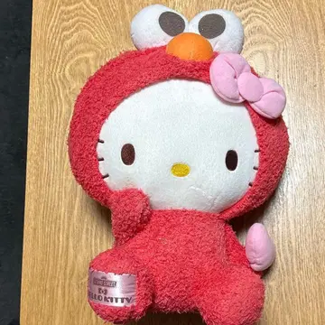 인형옷 키티쨩 세서미 스트릿 엘모 x 헬로키티 봉제 인형