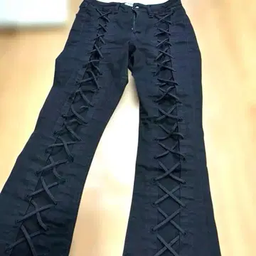 [ GYDA 레이스업 팬츠 ] 블랙