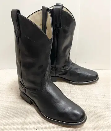 USA제 페코스 웨스턴 부츠 가죽 블랙 PECOS 구제 의류