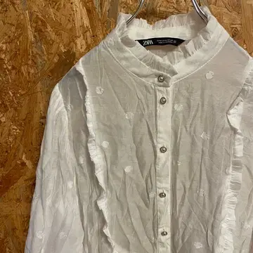 AE10385 ZARA 블라우스 화이트 여성용 28 포스