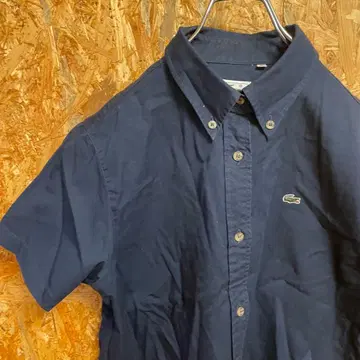 AE10387 LACOSTE 반팔 셔츠 네이비 여성용 40 포스