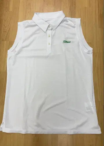 새상품 Titleist 슬리브리스 피케 셔츠 화이트 L 사이즈
