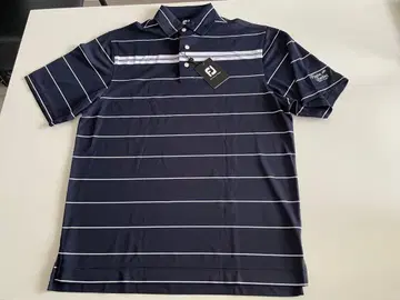 FootJoy 골프 셔츠 네이비 보더
