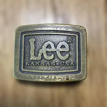 Lee KANSAS-USA 놋쇠 벨트 버클 70s 80s