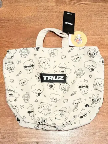 TRUZ TREASURE 캠퍼스 토트백 스티커 택 포함