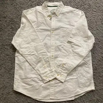 LACOSTE LCST 코튼 긴팔 셔츠 원 포켓 화이트