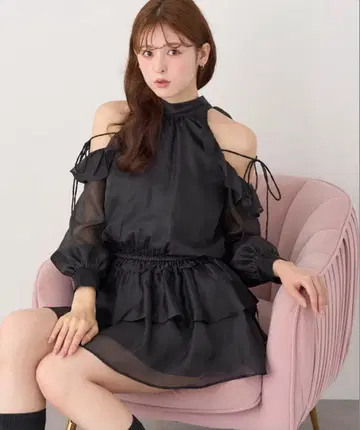 oneafteranotherNICECLAUP 아메스리 원피스 블랙
