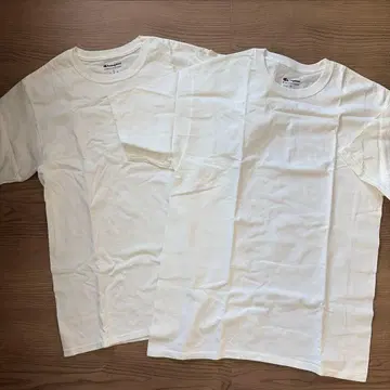 Champion 챔피온 T셔츠 2장 세트 화이트 S/M