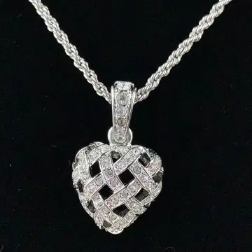 스와로브스키 목걸이 하트 모티브 큐빅 SWAROVSKI