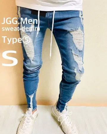 JGG.Men 제깅맨 맨투맨 데님 스키니 데님 5s