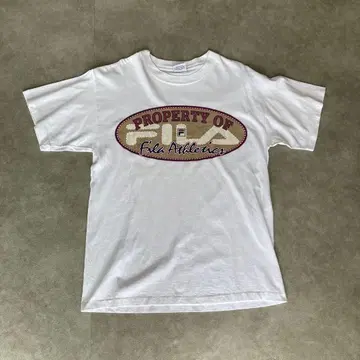 FILA USA제 90s 애슬레틱스 티셔츠 화이트 M 사이즈
