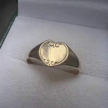 영국제 시그넷 반지 하트 9K