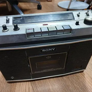SONY CF-2550 스트레오 카세트 라디오 고장 부품용 엔틱 | 브랜드 중고