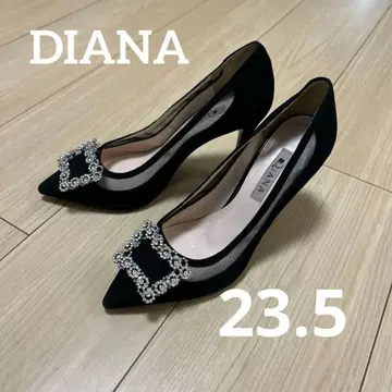 DIANA 하이힐 버클 비쥬 시스루 결혼식 23.5 일본제