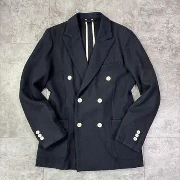 RING JACKET 더블 브레스트 테일러드 자켓 헤링본 무늬 L