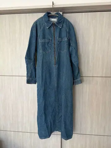 ZARA 데님 원피스 집업 긴팔