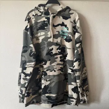 Anti Social Social Club 카모 무늬 후드티 XL