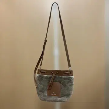 PS Paul Smith 복조리 숄더백 인조 모피 브라운