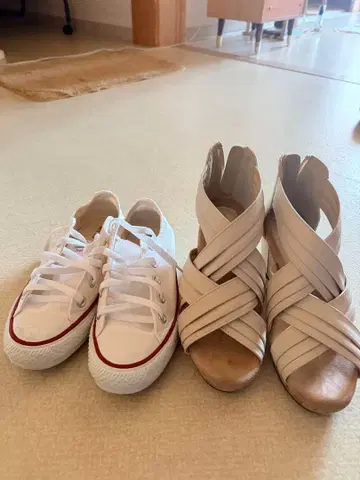 Converse NEXTAR 로우컷 스니커즈 화이트 22.5cm