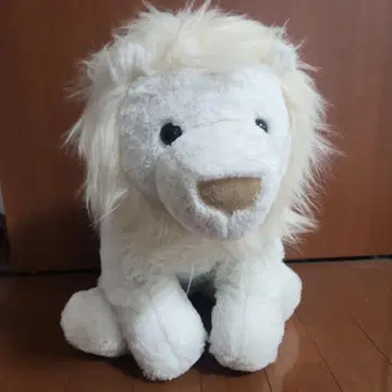 AMUFUN 라이온 네이처 봉제 인형 화이트