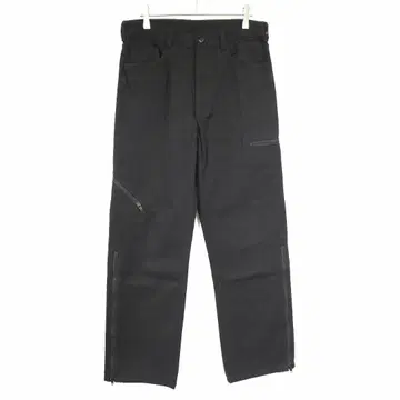 03aw ISSEY MIYAKE MEN 코튼 트윌 지퍼 팬츠 블랙