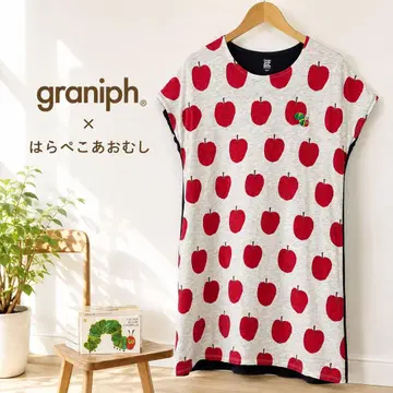 27 새상품급 빅 사이즈 graniph 그라니프 배고픈 애벌레 원피스
