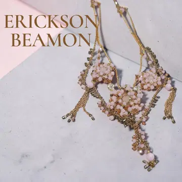 ERICKSON BEAMON 비즈 목걸이 결혼식 포멀 핑크