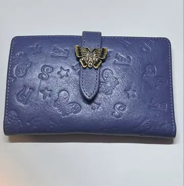 ANNA SUI 접이식 지갑 퍼플 버터플라이 카드 케이스