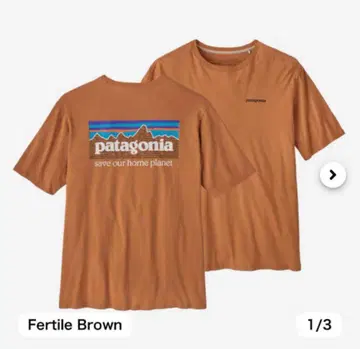 [새상품] Patagonia P-6 로고 레스폰서빌리티 S 브라운