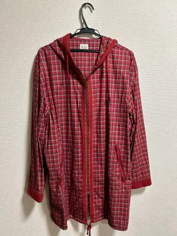 Papas 파파스 체크 무늬 집업 후드티