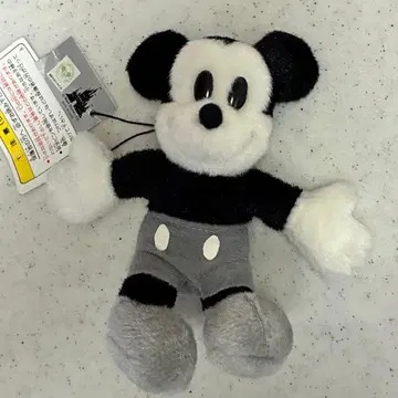 [새상품급] 디즈니 미키마우스 인형 배지 증기선 윌리 흑백