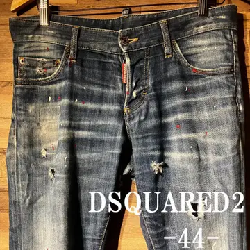 DSQUARED2 스키니 데님 청바지/스케이터/페인트/데미지