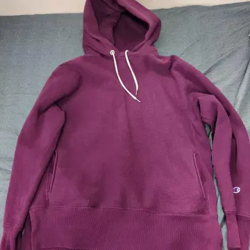 Champion Reverse Weave 후드티 퍼플 M