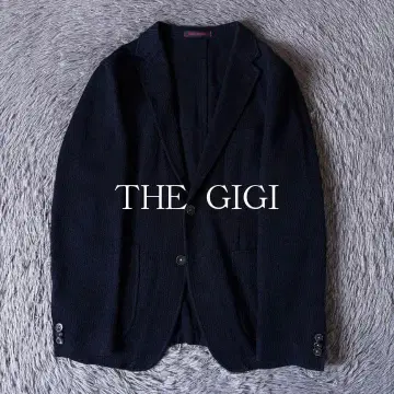 [새상품급] THE GIGI 홉색 코튼 테일러드 자켓 46 네이비