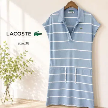 21 새상품급 LACOSTE 라코스테 인디고 데님 폴로 원피스